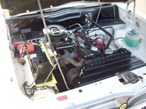 1974 vauxhall viva 1256cc deluxe white engine bay