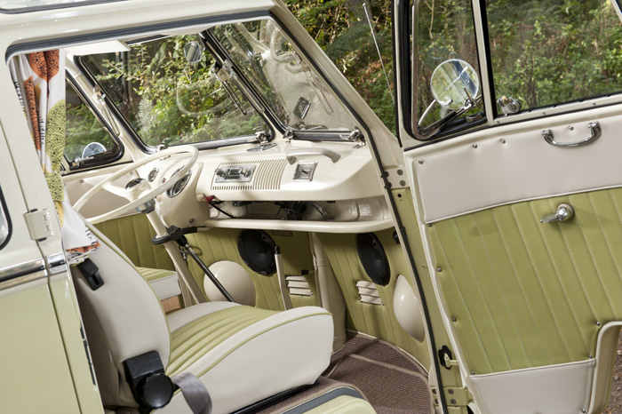 1964 Volkswagen Camper 21 Window Samba Front Interior