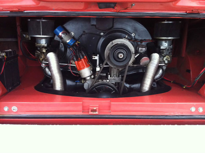 1964 vw splitscreen camper panel van engine bay