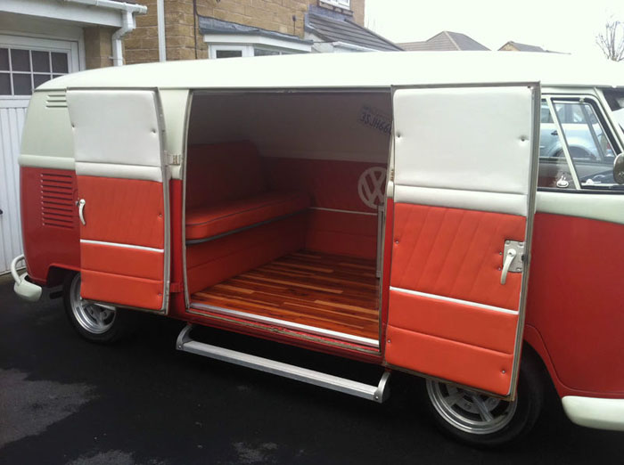 1964 vw splitscreen camper panel van interior 2