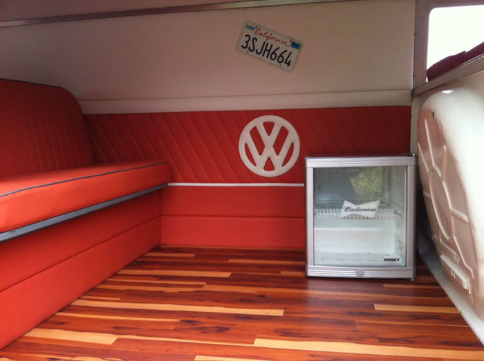 1964 vw splitscreen camper panel van interior 3