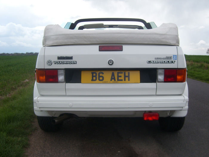 1986 Volkswagen Golf MK1 1.8 GTI Cabriolet LE Back