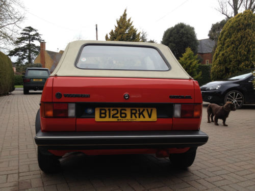 1985 Volkswagen Golf MK1 1.6 GL Cabriolet Back