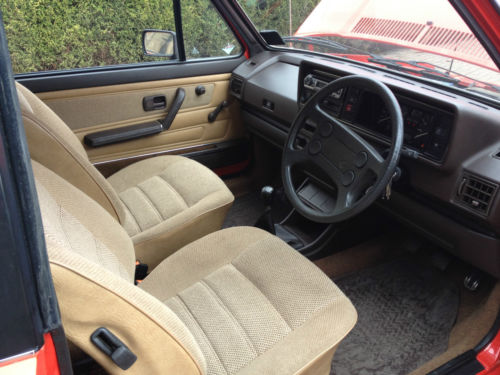 1985 Volkswagen Golf MK1 1.6 GL Cabriolet Interior