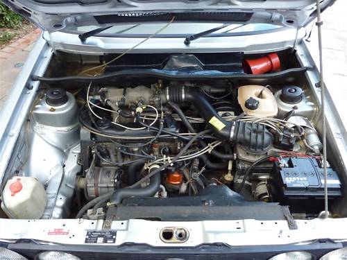 1983 volkswagen golf gti mk1 silver engine bay