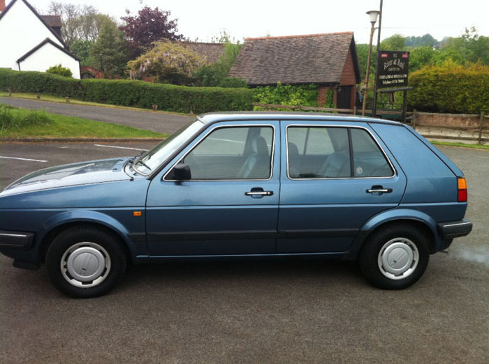 1987 volkswagen golf gl 1.8 auto blue 1