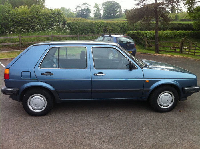 1987 volkswagen golf gl 1.8 auto blue 2