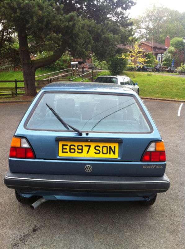 1987 volkswagen golf gl 1.8 auto blue back