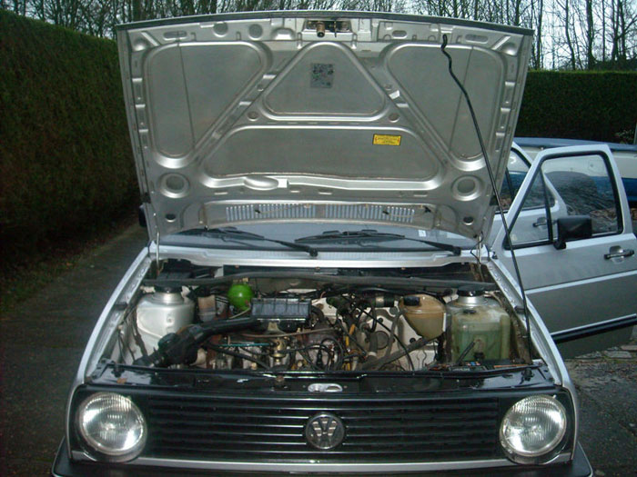 1987 volkswagen golf cl engine bay