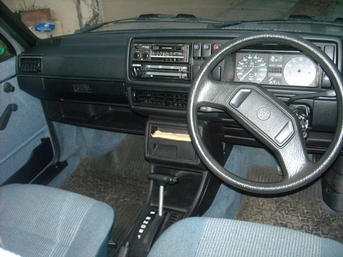 1987 volkswagen golf cl interior dashboard
