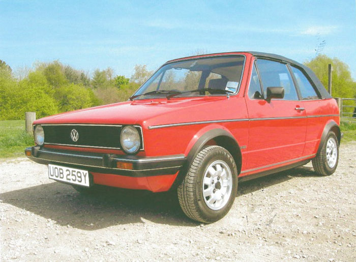 1982 vw volkswagen mk1 golf gli cabriolet mars red 1