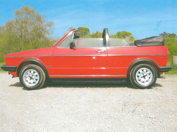 1982 vw volkswagen mk1 golf gli cabriolet mars red 2
