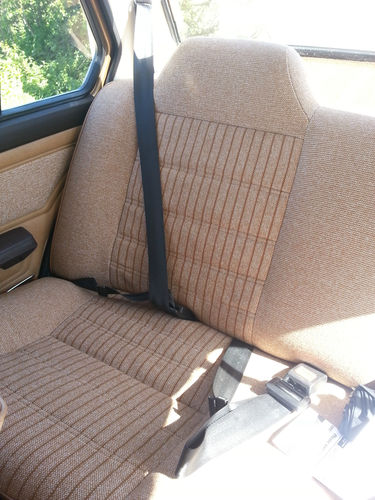 1983 Volkwagen Jetta GL Rear Seat