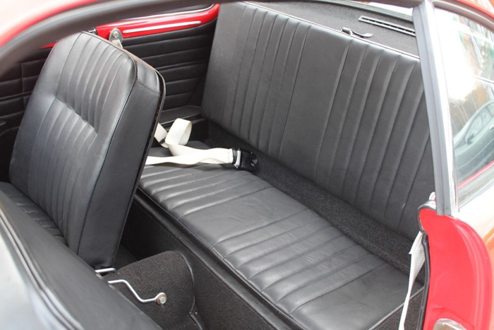1964 Volkswagen Karmann Ghia Rear Interior