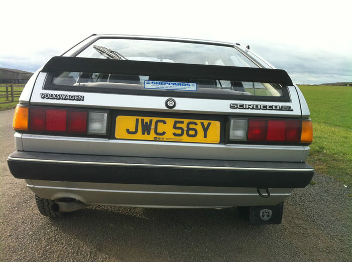 1983 volkswagen scirocco 1.6 gl automatic back