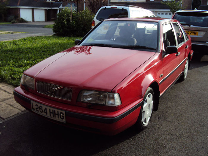 1994 volvo 440 li red 1