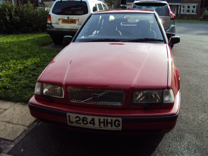 1994 volvo 440 li red 2