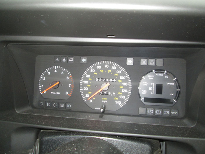 1989 Volvo 480 ES 1.7 Dashboard Gauges