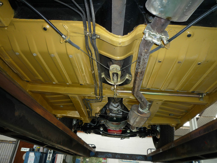 1971 Volvo P1800E Underside