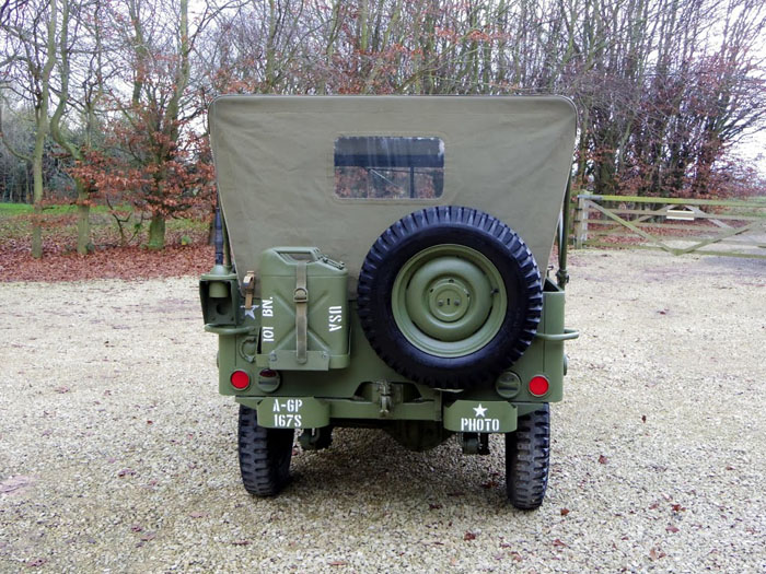 genuine world war ii 1944 willys jeep back