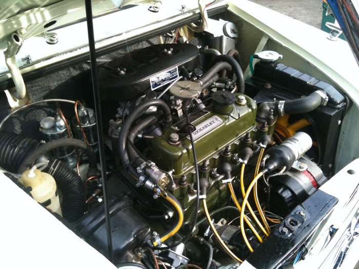 1968 wolseley hornet mk3 show winning concourse condition car engine bay