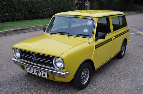 1980 austin morris mini clubman in yellow 1