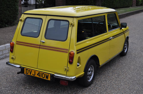1980 austin morris mini clubman in yellow 3