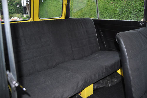 1980 austin morris mini clubman in yellow interior 2