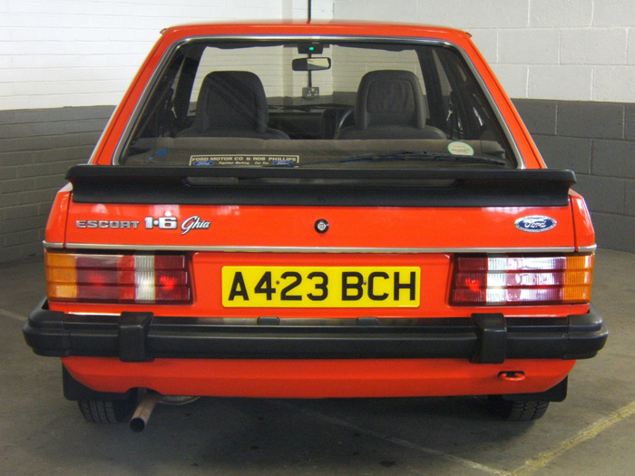 1983 Ford Escort MK3 1.6 Ghia Back