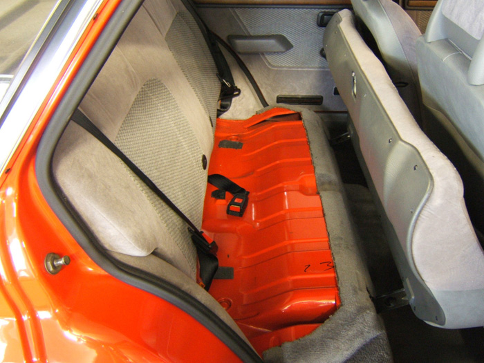1983 Ford Escort MK3 1.6 Ghia Rear Seats Up
