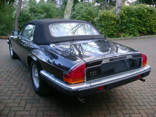 jaguar xjs v12 auto convertible in black ivory leather 5