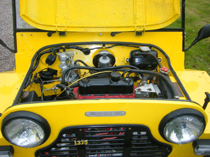 1980 leyland mini moke rare 1275cc rhd engine bay