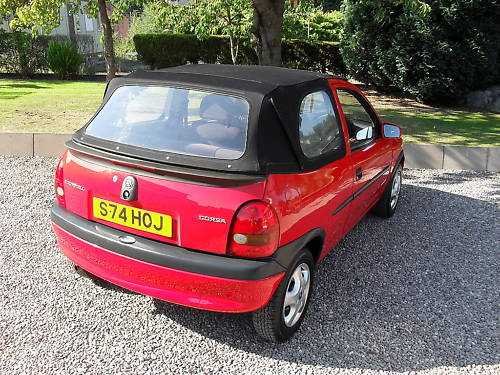 1998 1.4l vauxhall corsa convertible cabriolet 6